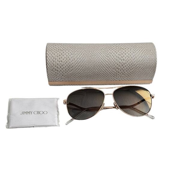 Jimmy Choo ESSY_S Sunglasses in Gold main image 4